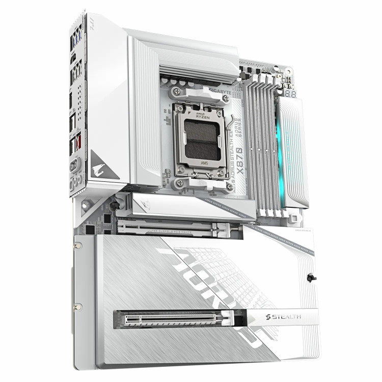 مادربرد گیگابایت مدل GIGABYTE X870 AORUS STEALTH ICE DDR5 BTF