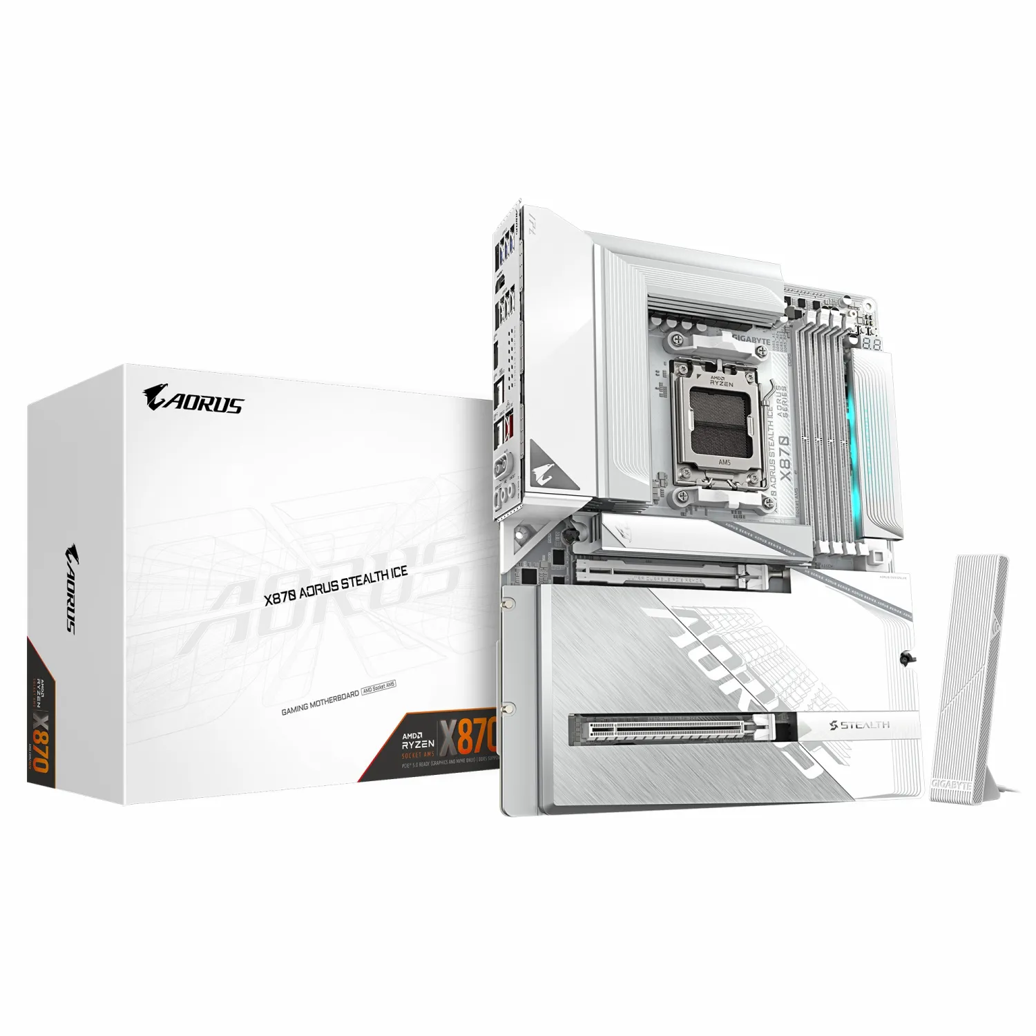مادربرد گیگابایت مدل GIGABYTE X870 AORUS STEALTH ICE DDR5 BTF