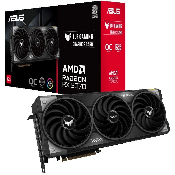 کارت گرافیک ایسوس مدل ASUS TUF GAMING RX 9070 16GB OC