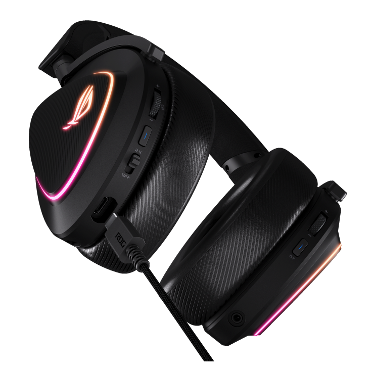 هدست گیمینگ ایسوس مدل ASUS ROG A701 DELTA II BLACK Wireless